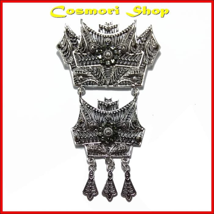 Bros Mewah Jilbab Hijab Kutubaru Bross Kebaya Kutu Baru Dagu kerudung emas Wanita putih Murah akad