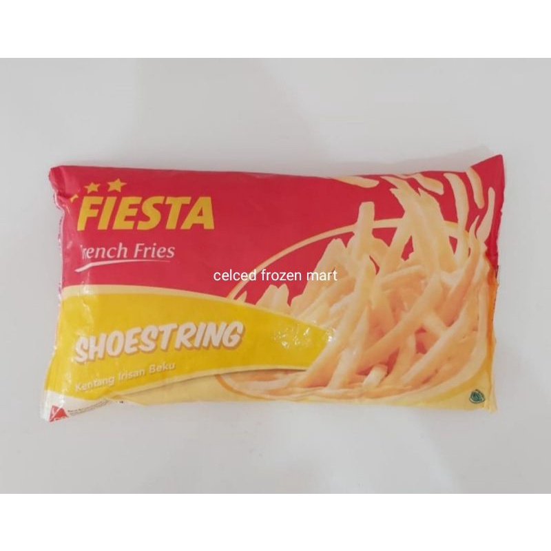 FIESTA SHOESTRING CRINCKLE 1KG 2KG | KENTANG BEKU FIESTA | KENTANG FROZEN FIESTA