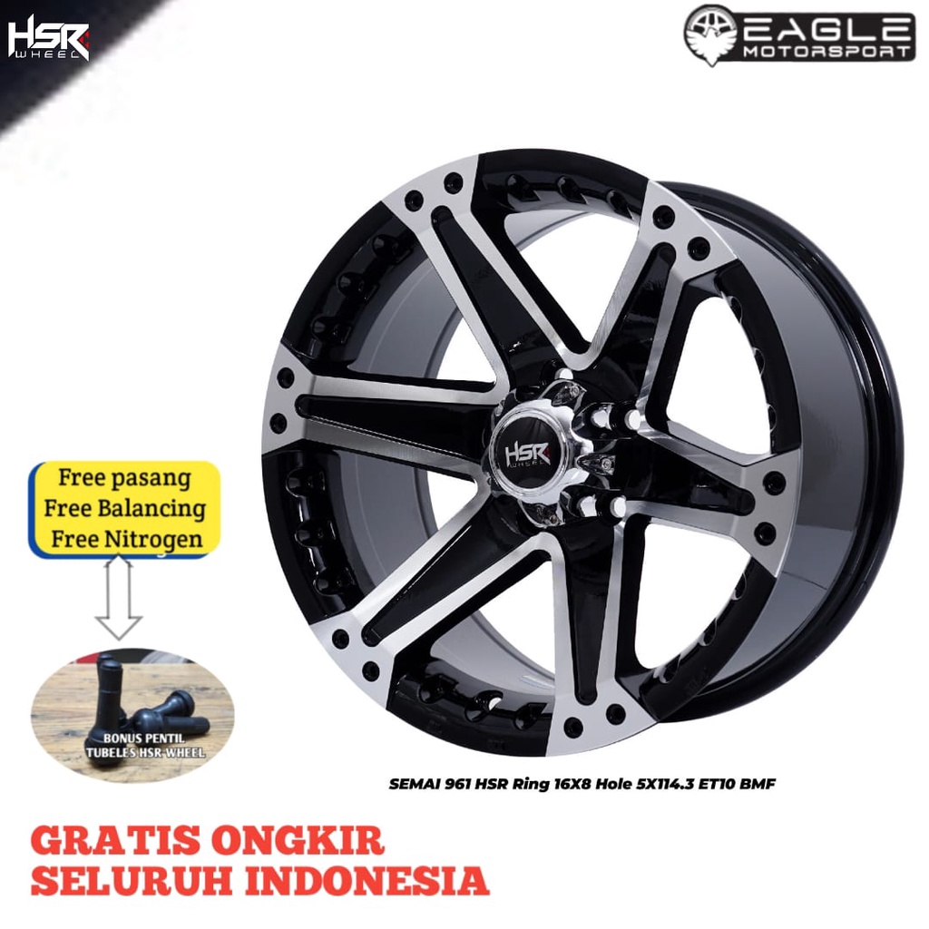 Velg R16 Pelek Mobil Rush Terios Pelek Semi Off-Road HSR SEMAI Ring 16
