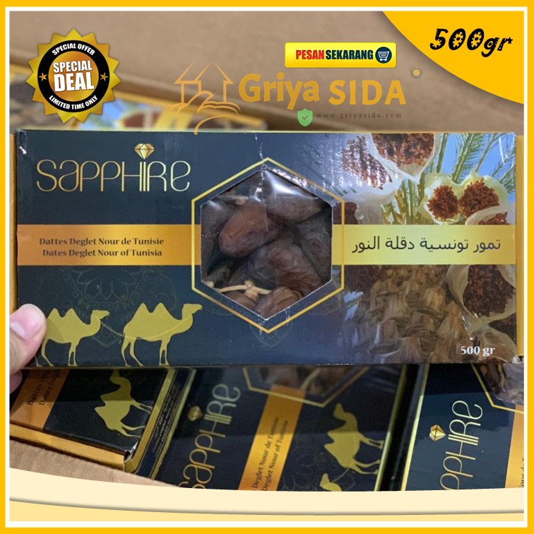 Kurma Sapphire 500gr saphire kurma tunisia premium Bukan Palmfrutt Kwalitas PREMIUM Harga Grosir