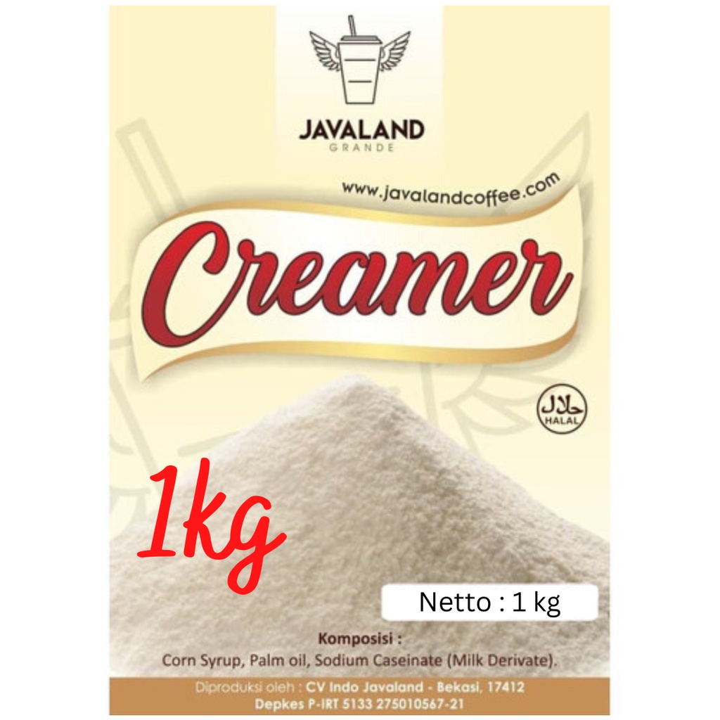 [1kg Creamer Reguler] Javaland Creamer Reguler 1kg