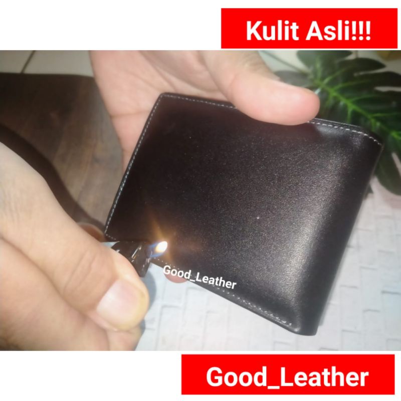 Dompet Kulit Sapi pria pendek asli full grain kulit sapi ori vintage dompet kulit masa kini