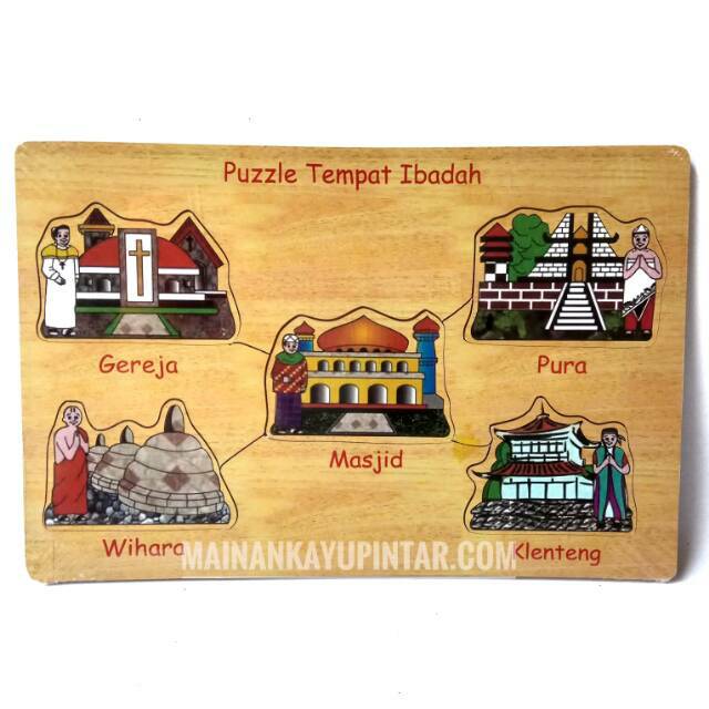 Puzzle Kayu Tempat Ibadah