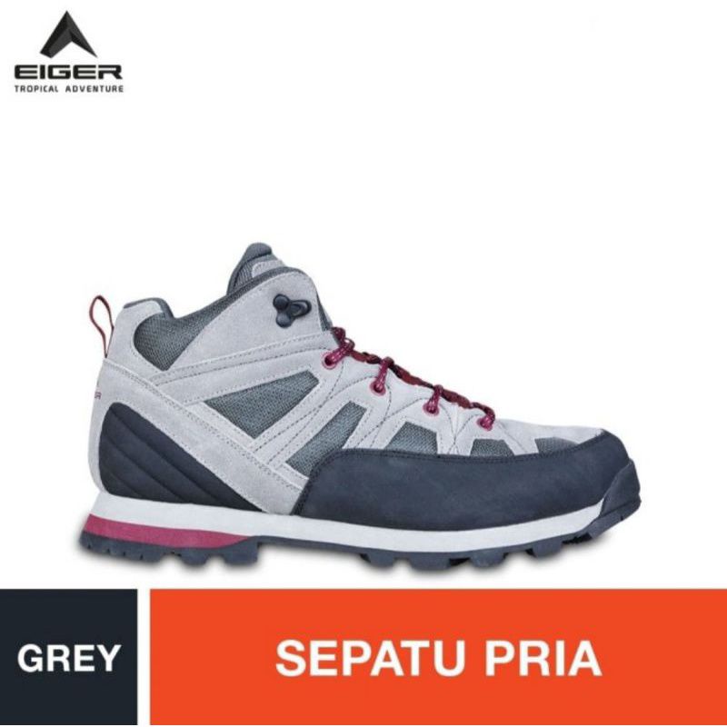 Sepatu Eiger1989 Natoas Mid 2.1 Shoes Grey Olahraga Gunung Outdoorsporty