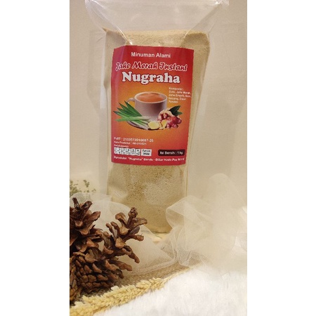

[1 kg] Serbuk Jahe Merah Instant Nugraha