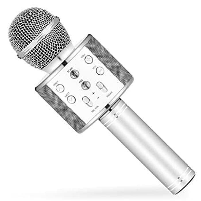 (COD) Mic Karaoke Bluetooth Wireless Portable WS 858 / WS-858 kuning