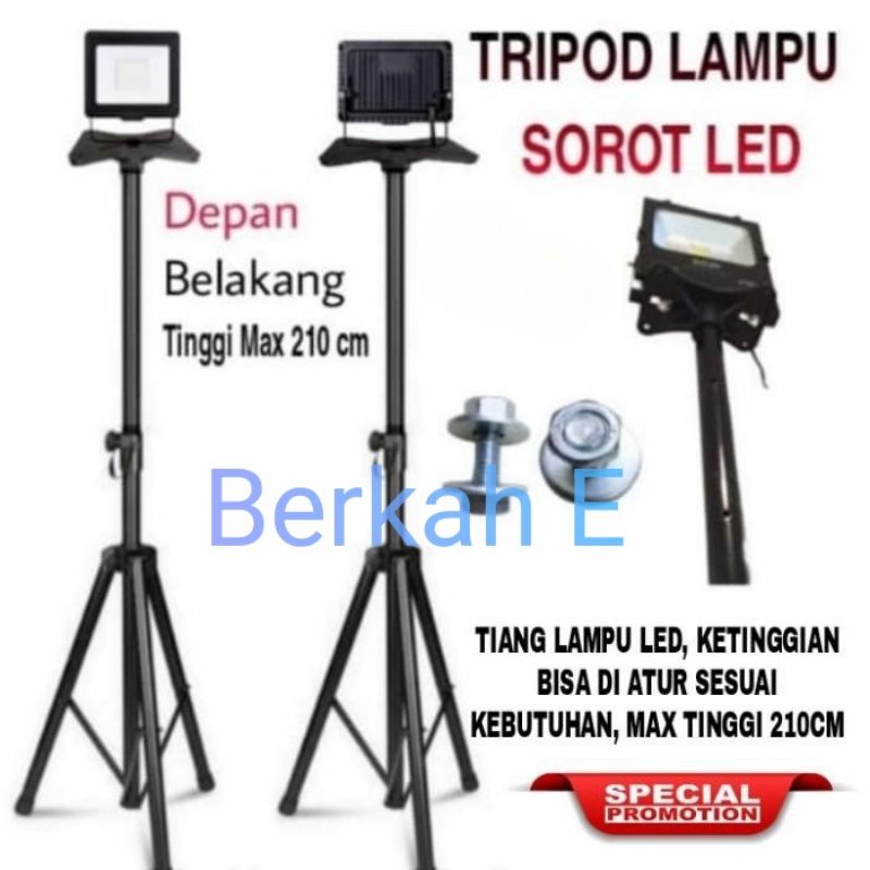 Stand Lampu Sorot / Stand Lampu Tembak / Stand Portable Tinggi 210Cm