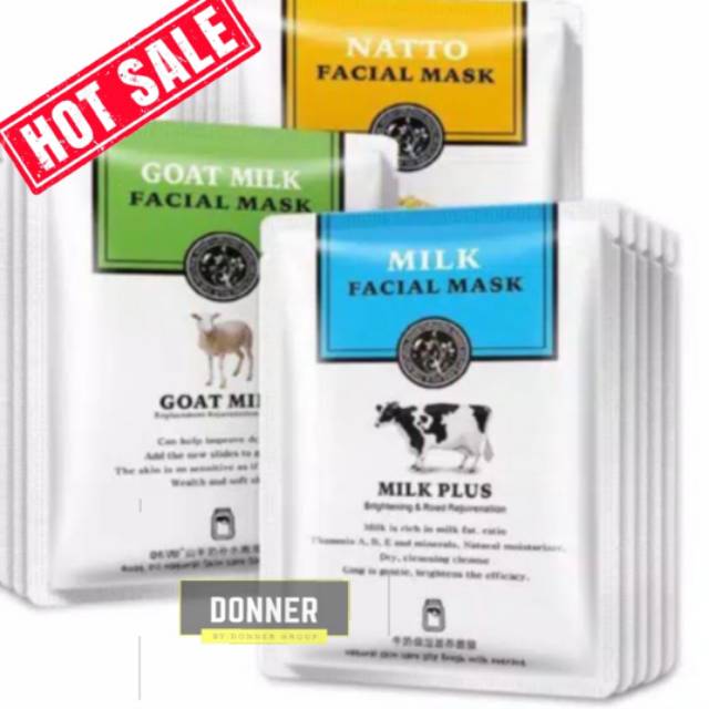 ROREC GOAT MILK FACIAL MASK SHEET MASK MAKER ROREC GOAT MASKER MILK FACIAL