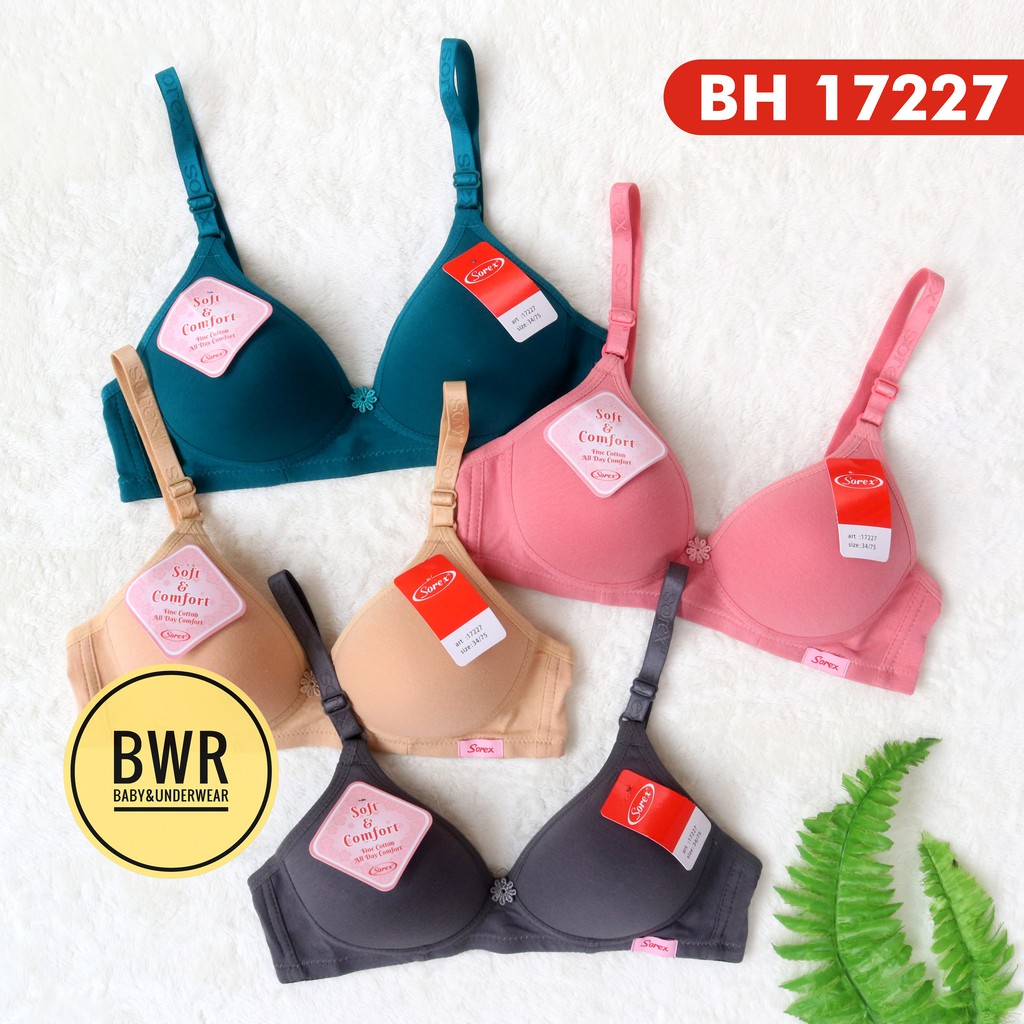 BH Sorex 17227 | Bra Sorex Busa tanpa Kawat Kait 2 Pilih Warna - Bwr