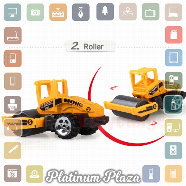 Mainan Mobil-Mobilan Truck Konstruksi Diecast Anak 6 PCS - CP1073 - Yellow`CM81AB-