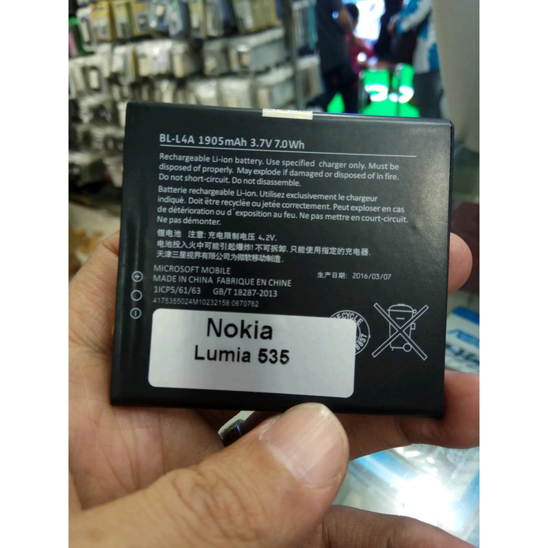 Battery Batre Baterai Mcom Nokia Lumia 535 540 830 BV-L4A BVL4A BV L4A BL-L4A BLL4A BL L4A