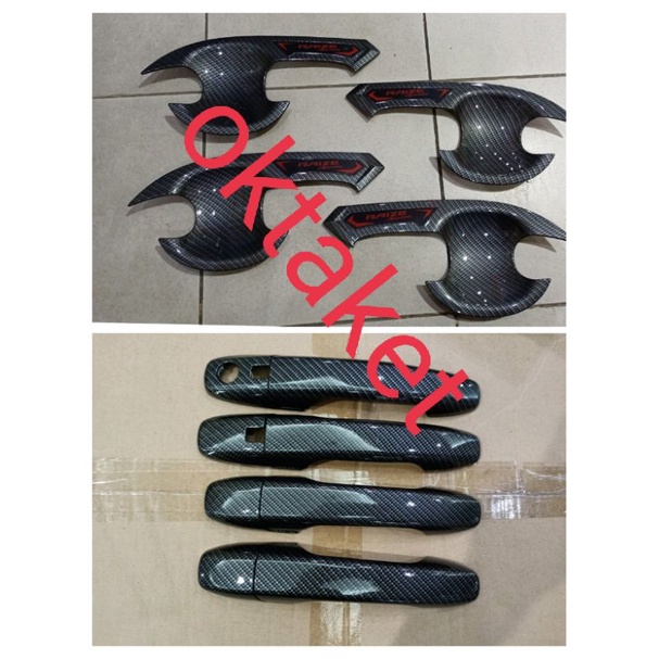 paket outer handle Toyota Raize 2021 carbon list merah