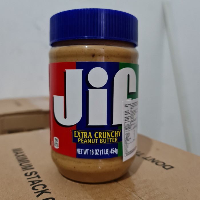 JIF Selai Selay Kacang Extra Crunchy Creamy Peanut Butter 454gr Impor