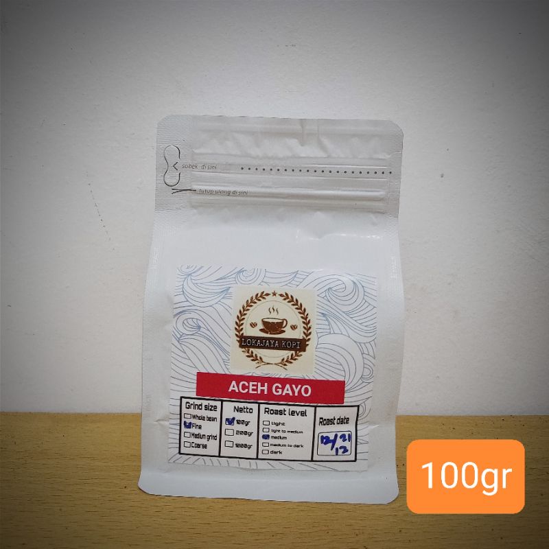 

kopi arabika aceh takengon biji/bubuk 100gr