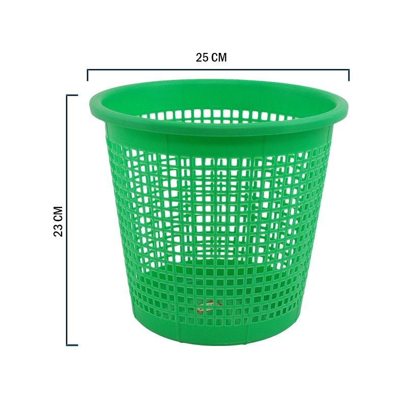 SHINPO Tempat Sampah Rumah Diameter 25 CM Plastik Trash Can Perlengkapan Rumah SPO-SIP-830 Varian Wa