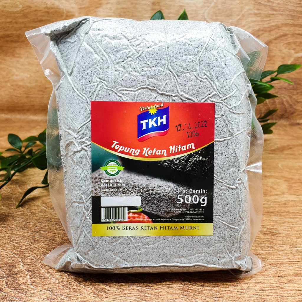 

TKH TEPUNG KETAN HITAM 500G - BLACK STICKY RICE FLOUR - BLACK GLUTINOUS RICE POWDER