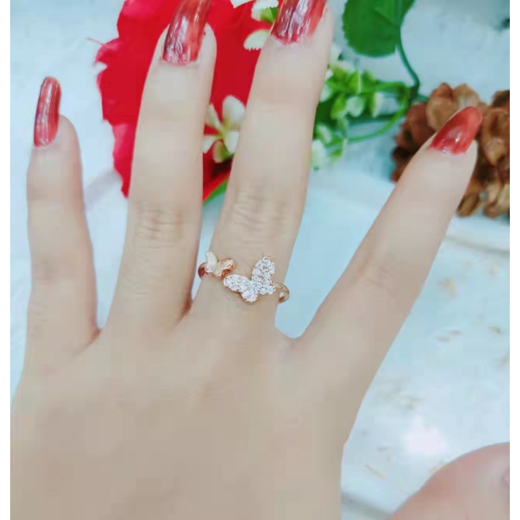 Cincin Xuping Permata Lapis Emas Perhiasan Fashion 1226-1228