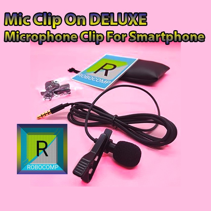 Deluxe 3.5mm Microphone with Clip for Smartphone / Laptop / Tablet PC - EY-510A