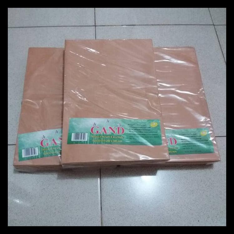 

Diskon Amplop Coklat Samson Folio Gand 80 Gr / Amplop Coklat F4 Gand Keren