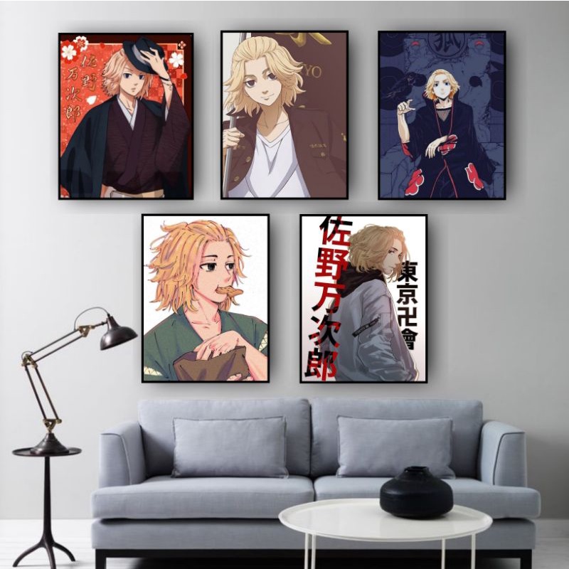 POSTER KAYU DINDING MIKEY TOKYO REVENGERS 20x30