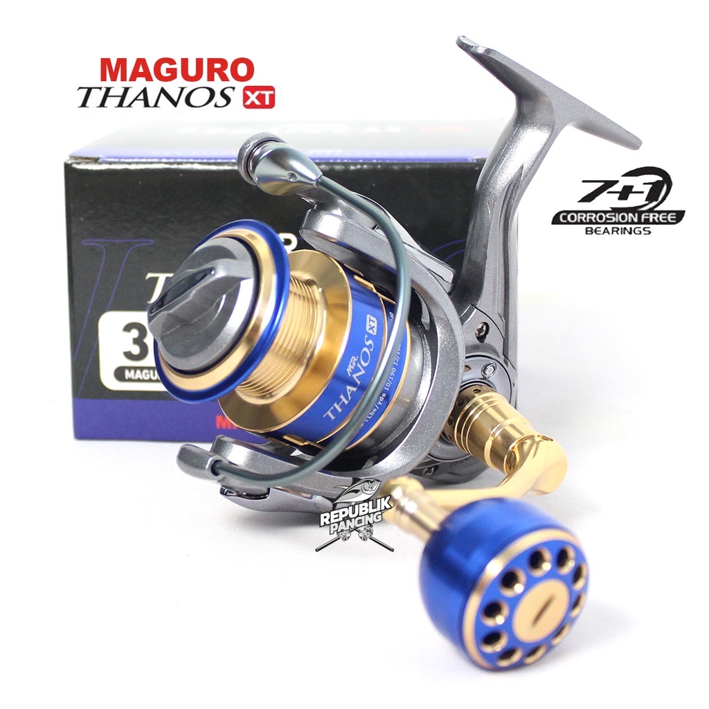 Reel Maguro THANOS XT 1000 2000 3000 4000 5000 6000 8000 Power Handle 7+1 BB Republik Pancing