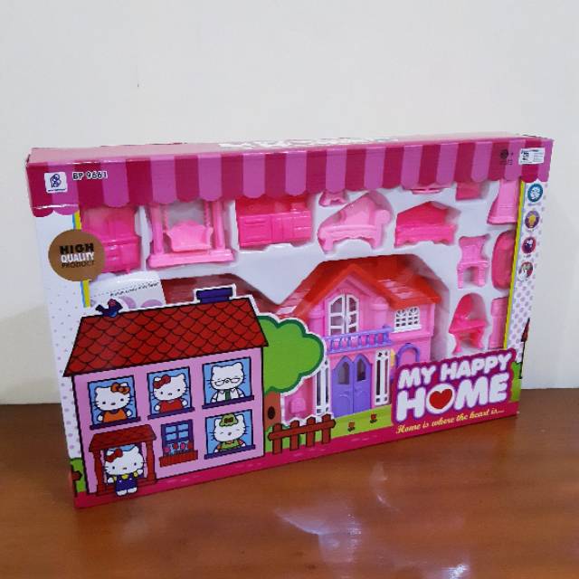 Mainan My Happy Home Cewek - Rumah Rumahan Boneka Anak Edukatif