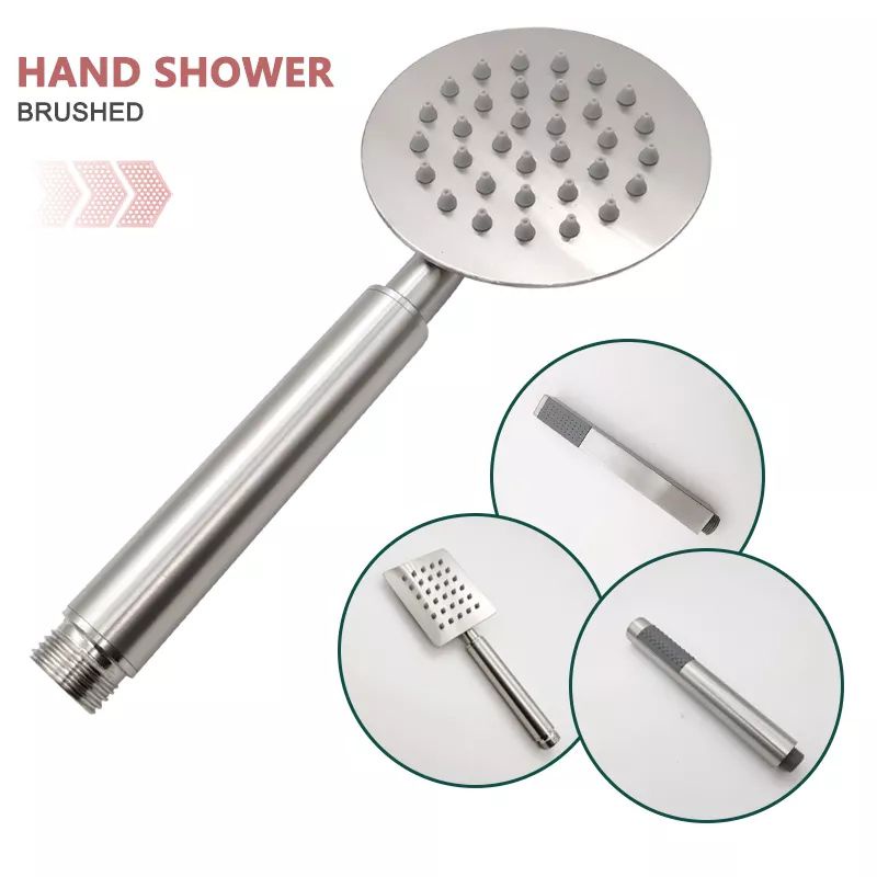 Hand Shower Stainless Gratis Kran Cabang 1/2 inch / Shower Kamar Mandi / Shower Stainless / Shower Promo