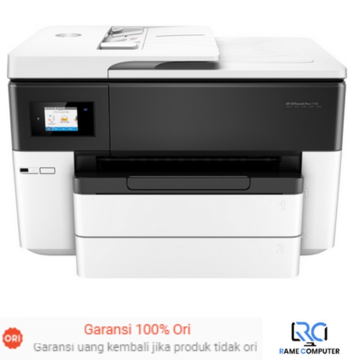 Printer HP OfficeJet Pro 7740 OJ7740 A3 Print Scan Copy Fax Garansi Resmi