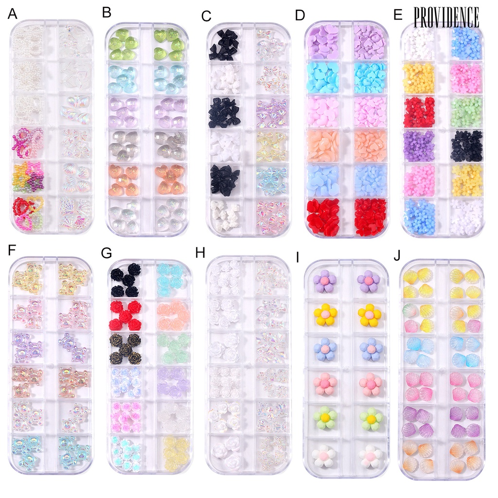 Ornamen Bunga Camellia / Beruang / Hati / Pita Bahan Resin Untuk Dekorasi Nail Art