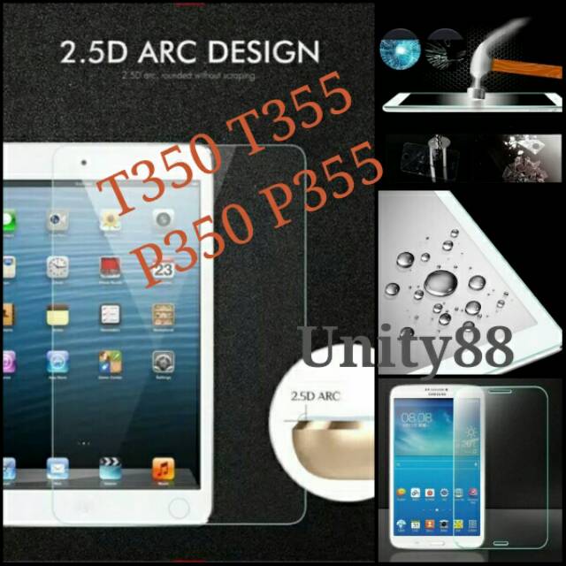 Tempered Glass Samsung Tab A 8.0 8 inch SM-T350 T355 P350 P355 Samsung Tablet Anti Gores Kaca Screen Protekt