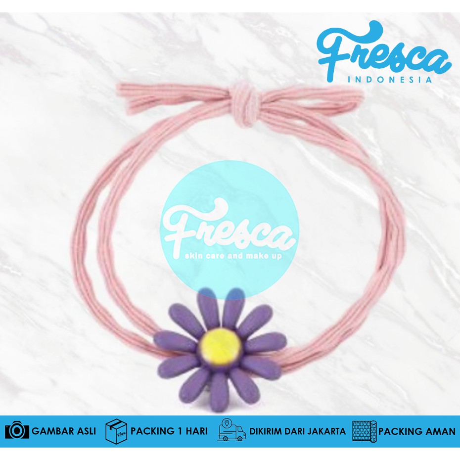 Ikat Rambut Bunga Korea Ecer Kunciran Korea Kuncir Lucu IKET RAMBUT MOTIF FLOWER