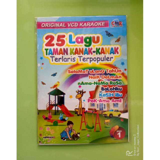 Vcd Original 25 Lagu Taman Kanak-kanak Edisi 1