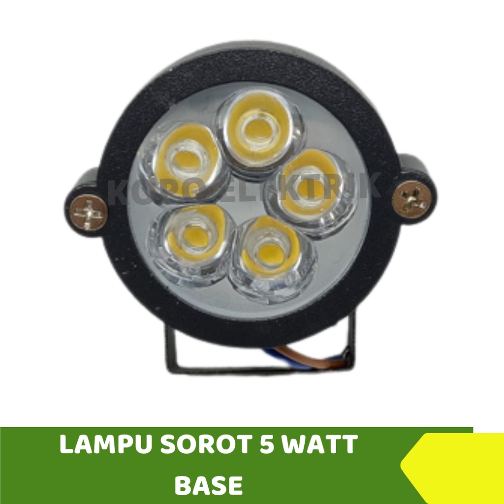 Lampu Taman / Lampu Sorot LED 5 Watt Base