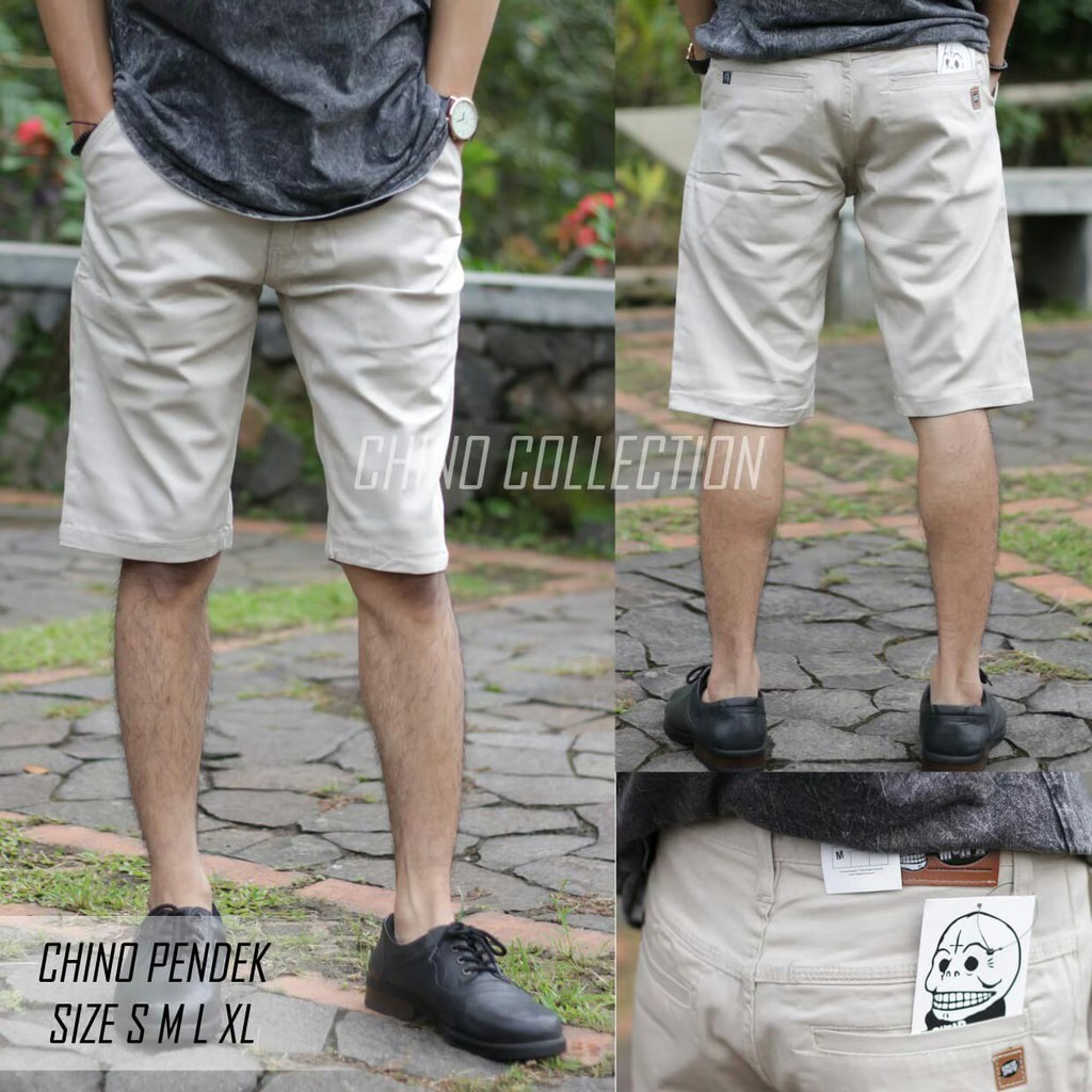 SIAP KIRIM - RAF Raf Celana Chino Pendek Pria Basic Rib Pendek 9925