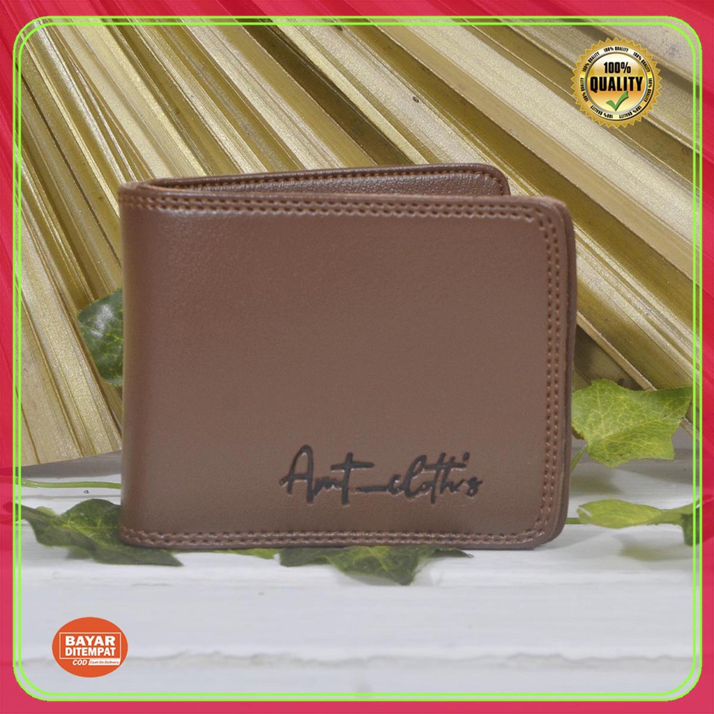 Terbaru !! Dompet Pria Lipat Tiga Kulit PVC kasual COD