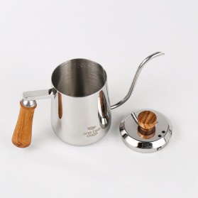 KETTLE LEHER ANGSA MODEL GAGANG KAYU 350 600 ml - KETTLE GOOSNECK FOR POUR OVER