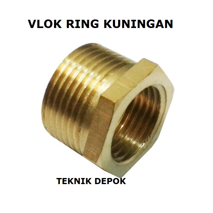 Jual Verlop Ring Kuningan 3 8 X 1 4 Inch Vlok Ring Bushing Male Female Flock Ring Kuningan 3 8 X