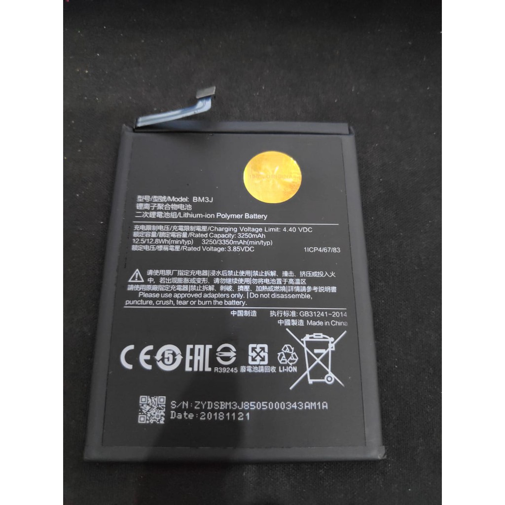 Baterai Xiaomi Mi8 Mi 8 Lite BM3J Original Batre Battery