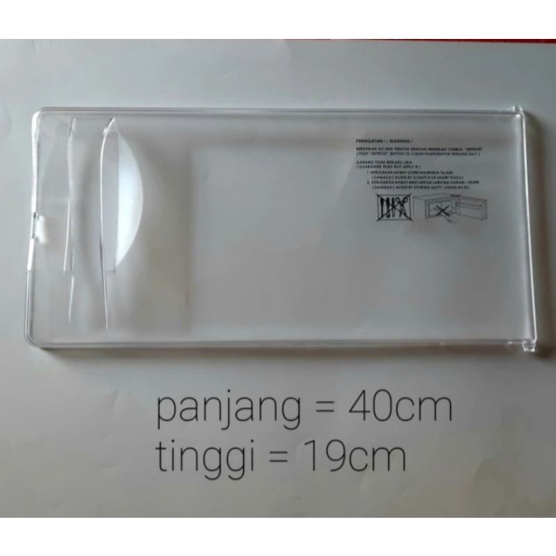 Tutup Freezer Kulkas Sharp Kirei Bukaan Kesamping