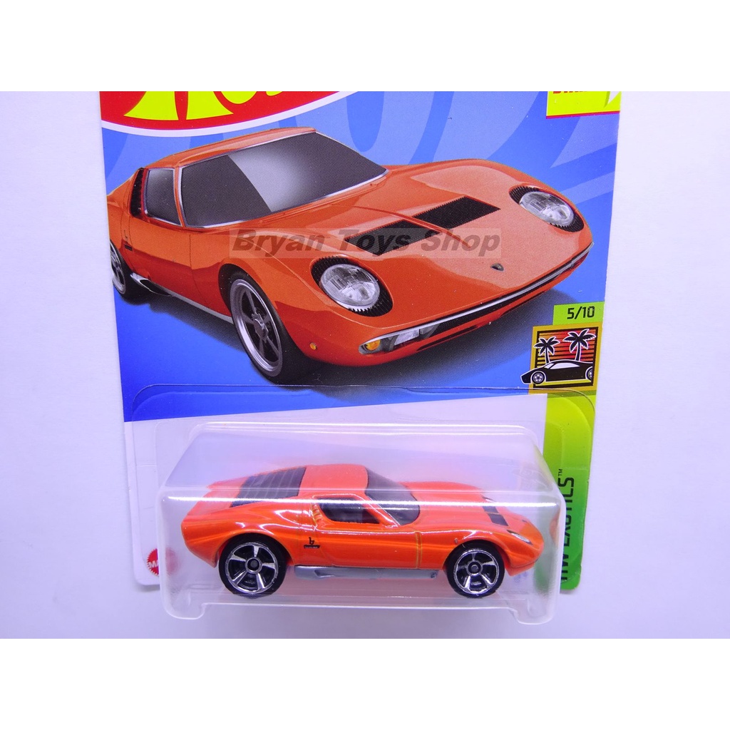 Hot Wheels 71 Lamborghini Miura SV Orange