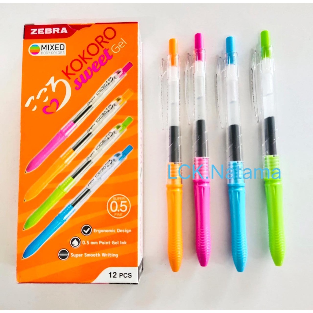 

PEN GEL 0.5 KOKORO SWEET BLACK ink pena pulpen tinta hitam