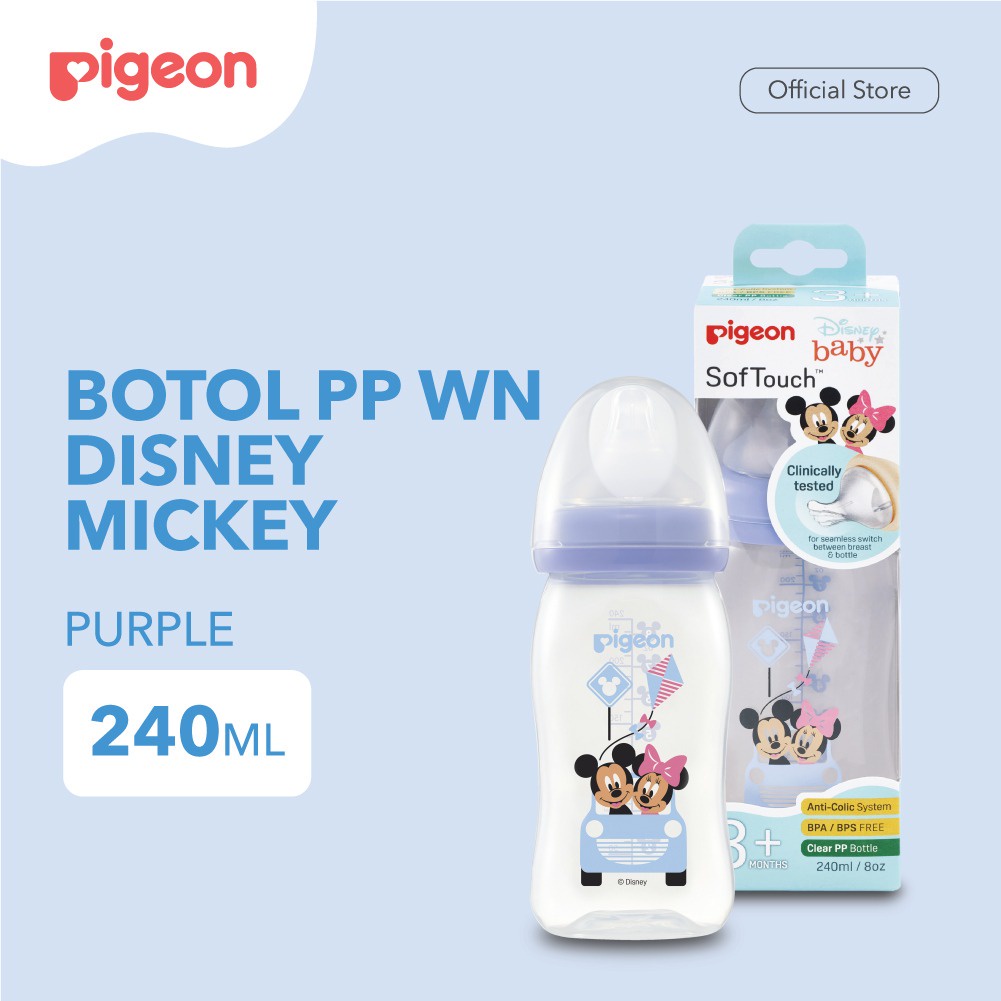 Pigeon Bottle PPWN 240ml Mickey