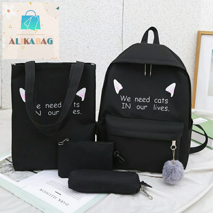 ALIKA BAG - Tas Ransel Sekolah Anak Perempuan OurCat Backpack School
