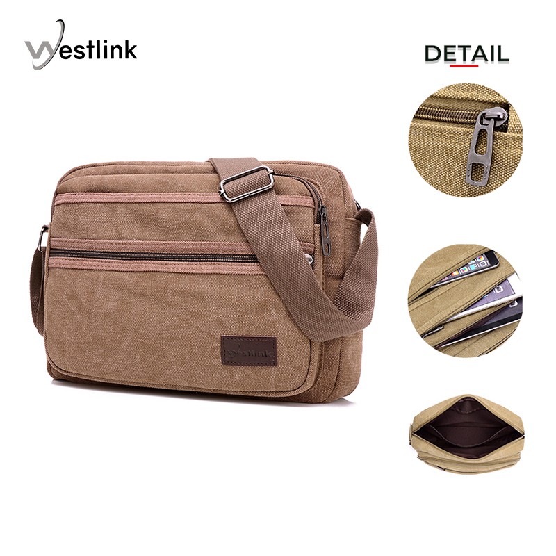 WESTLINK Tas Selempang Cowok Cewek Tas Slempang Pria