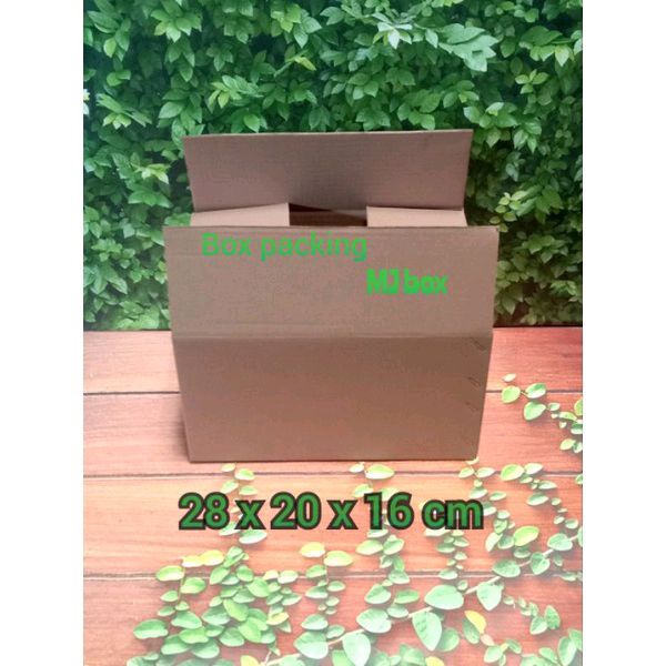 

kardus karton uk.. 28x20x16 cm... single wall,, box polos, solusi packing serbaguna
