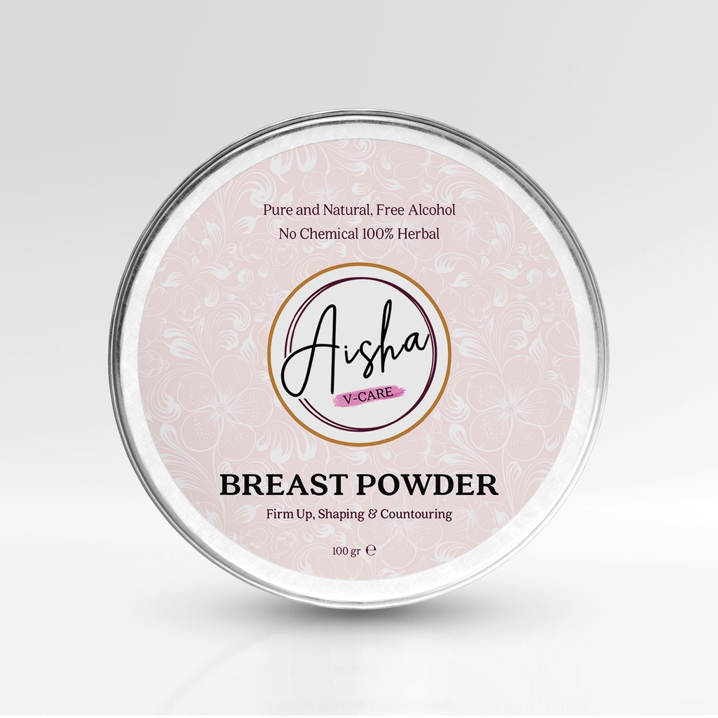 AISHAVCARE BREASTS POWDER | PENGENCANG PAYUDARA HERBAL | PERAWATAN KEWANITAAN SESUAI SUNNAH | KHUSUS WANITA