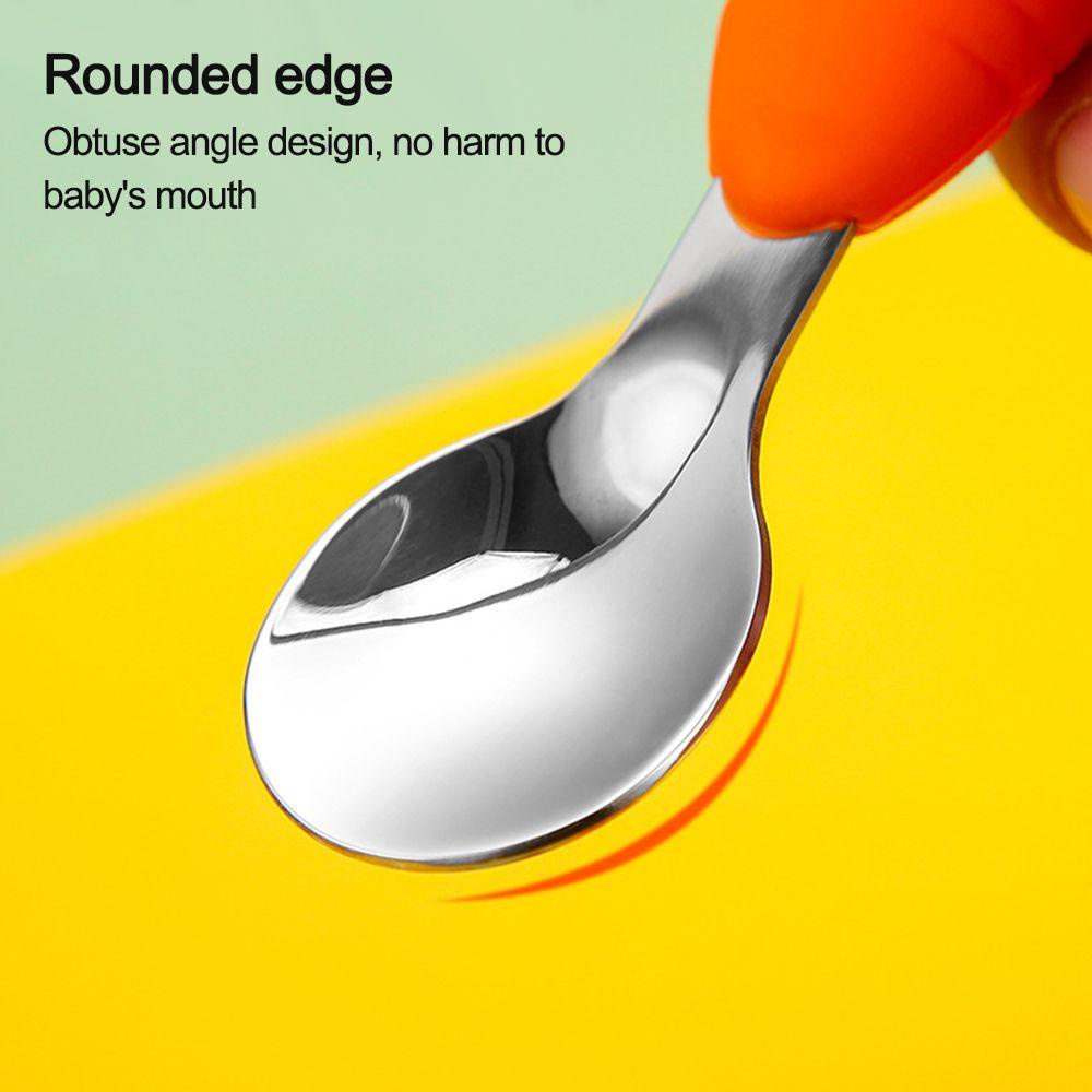 Top Children Utensil Reusable Spoon Fork Spoon Makan Bayi Makan Anak Alat Makan