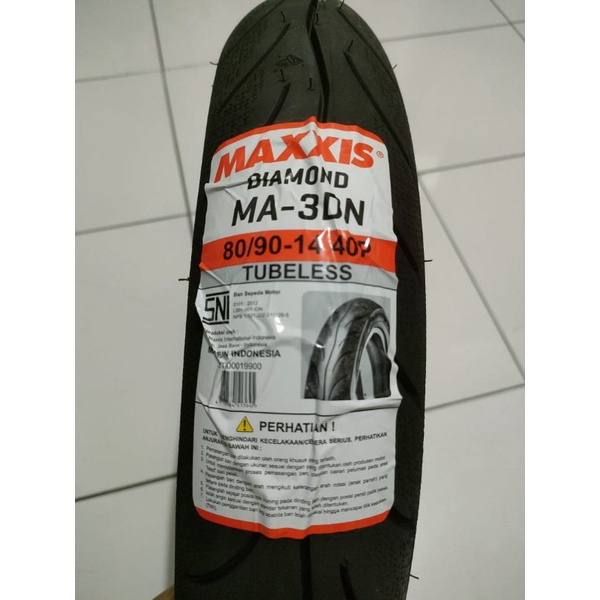 BAN DEPAN TUBLES BEAT BEAT FI BEAT ESP BEAT STREET  SCOOPY VARIO SPACY MEREK MAXXIS UKURAN 80 90 14