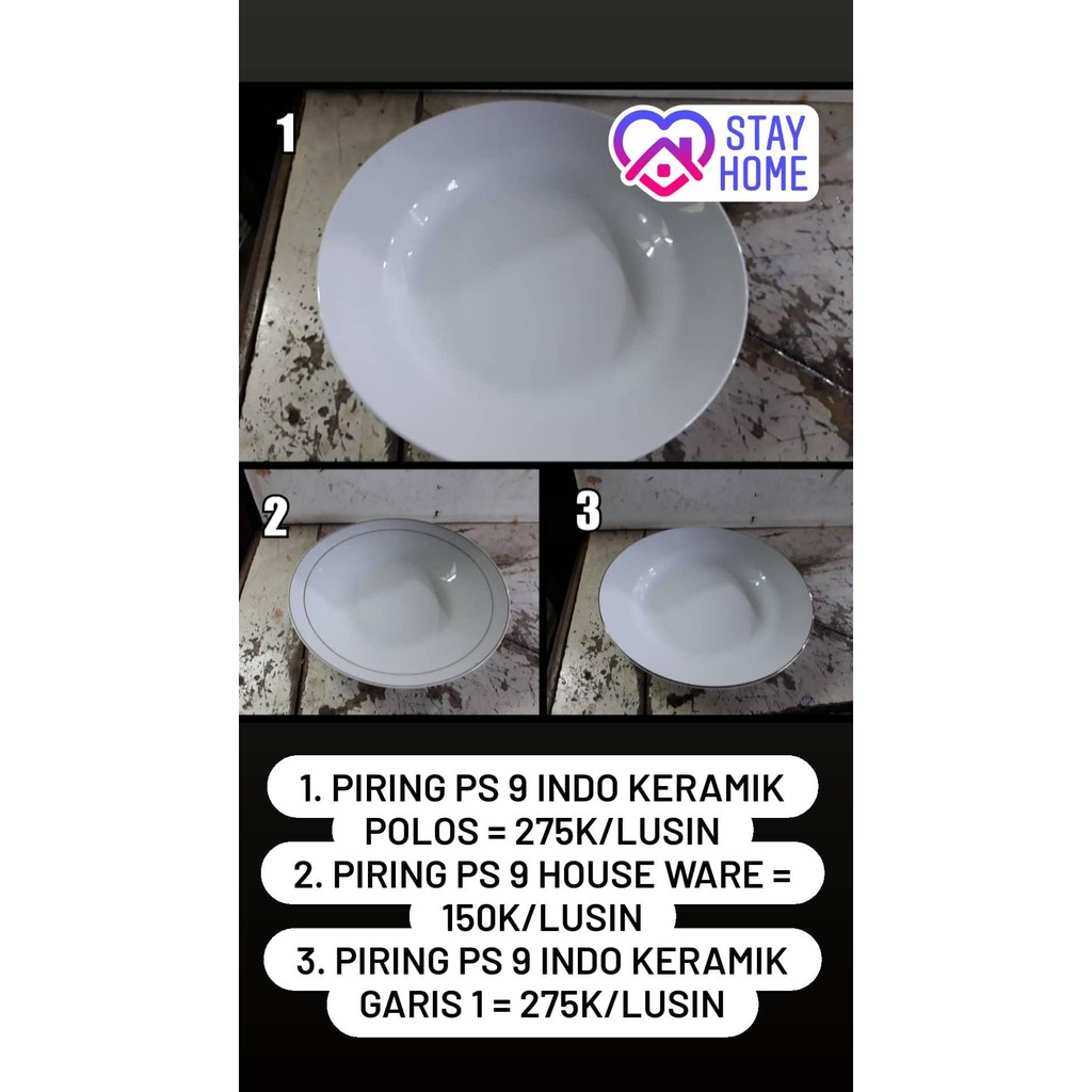 Piring PS 9 Indo Keramik & House Ware