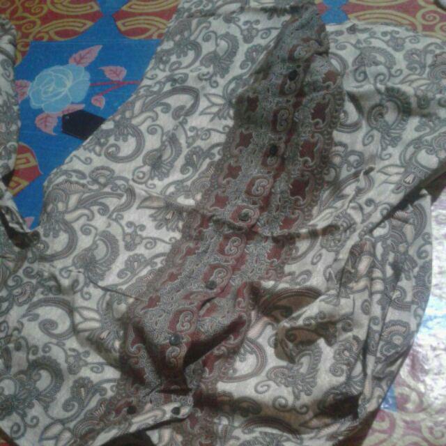 Odza Classic Kemeja Batik Pria Modern Slim Fit Lengan Pendek Pria Durant